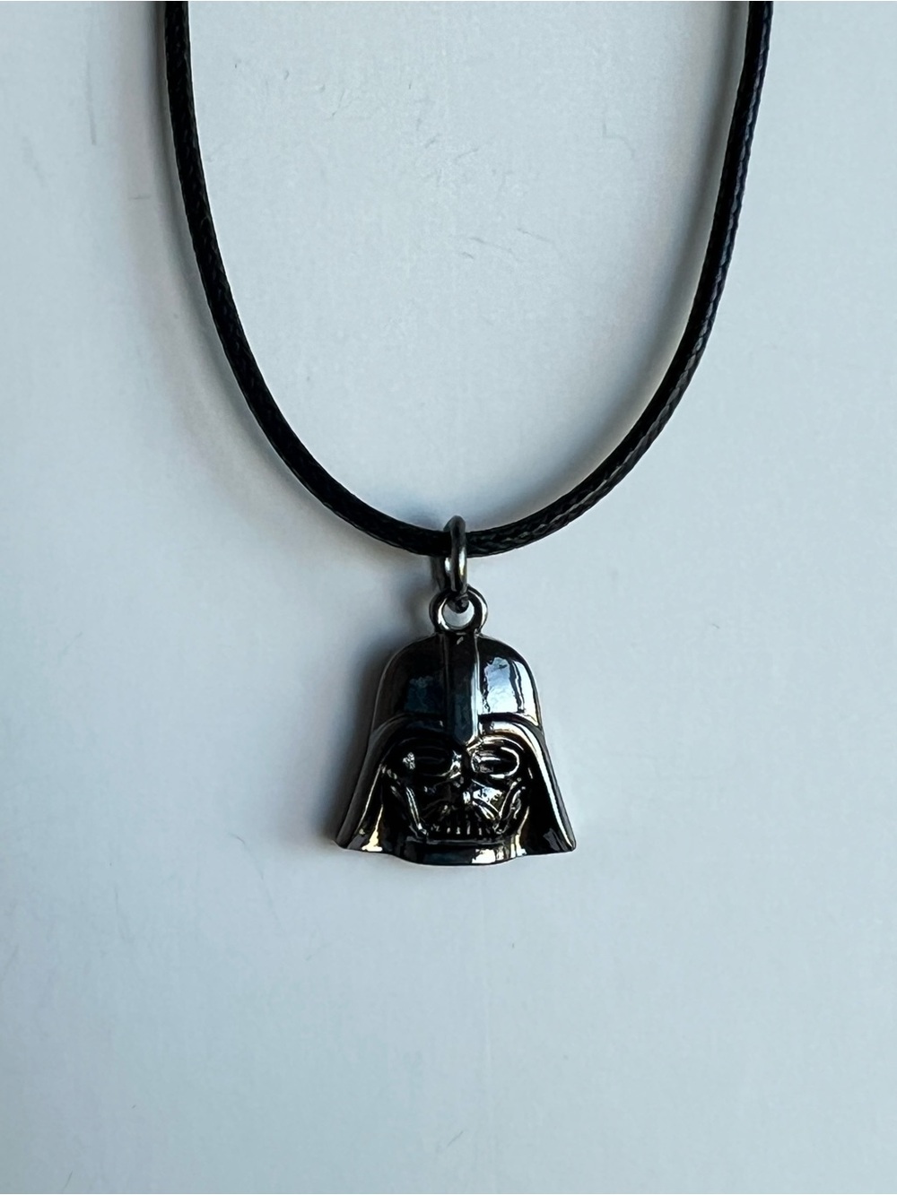 Darth Vader Black Cord Necklace – Black Pendant, 18.5” Star Wars Handcrafted